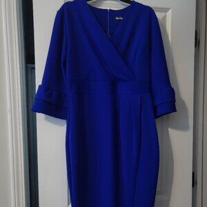 NWOT The One Knee-Length Cobalt Blue Pencil Bodycon Dress